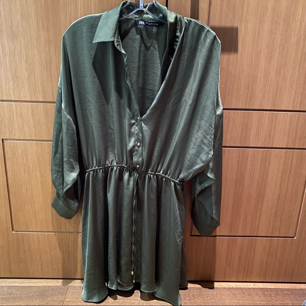 Zara green dress